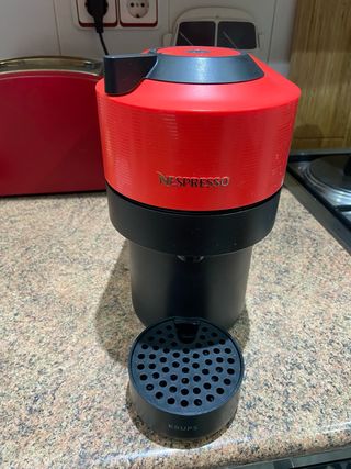 Cafetera Nespresso Krups Roja