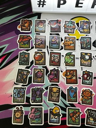 100 Pegatinas Vinilo Pokemon Estilo TCG