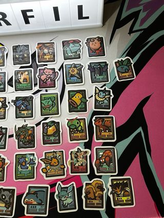 100 Pegatinas Vinilo Pokemon Estilo TCG