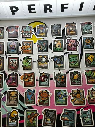 100 Pegatinas Vinilo Pokemon Estilo TCG