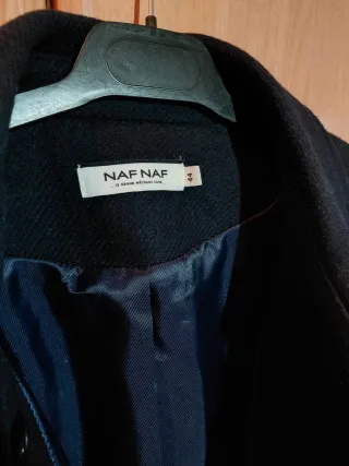 Abrigo Naf Naf azul talla 44