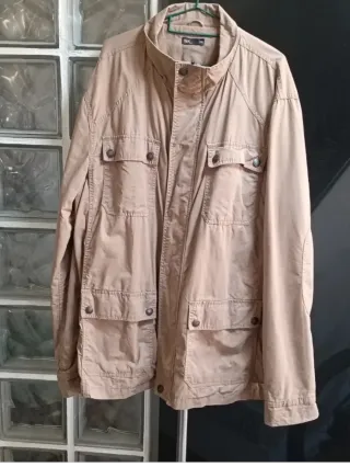 Cazadora hombre beige
