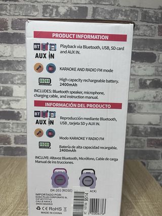 Dynasonic DK-201 Karaoke con Micrófono