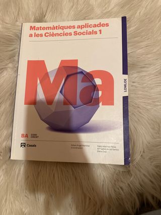 Matemàtiques 1 BA CCSS LOMLOE