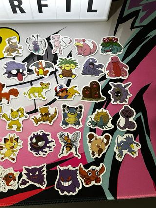 50 Pegatinas Vinilo Pokemon