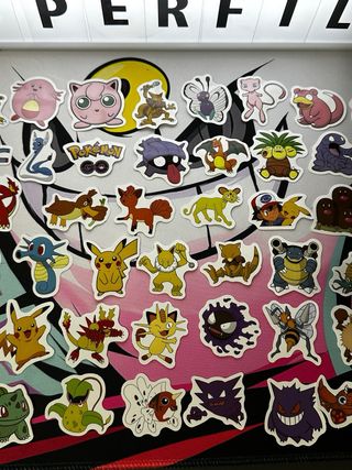 50 Pegatinas Vinilo Pokemon