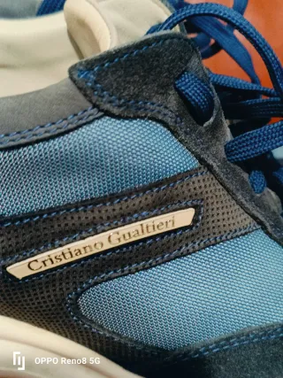 Cristiano Gualtieri Scarpe Uomo Blu/Grigie