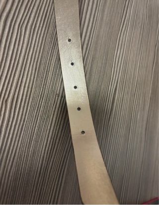 Cinturón Michael Kors Corazón Beige y Dorado