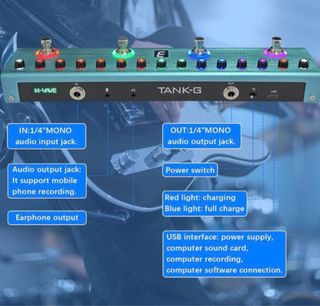 M-VAVE TANK-G V2 Pedal Multiefectos Guitarra Digit