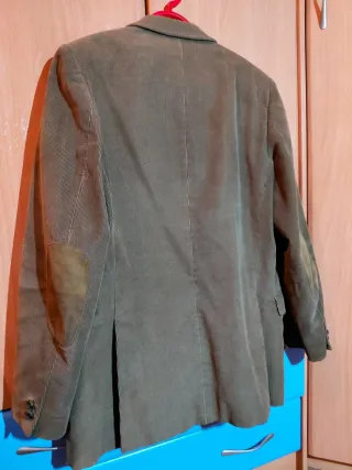 Chaqueta de pana verde oliva