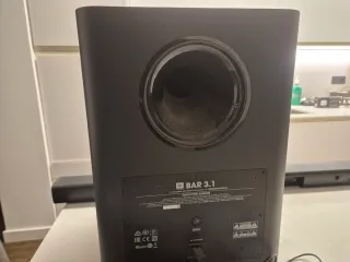 Barra de Sonido JBL con Subwoofer Negro