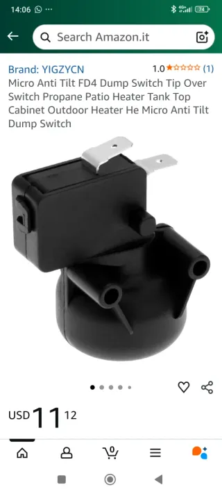 Interruttore Micro Anti Tilt FD4