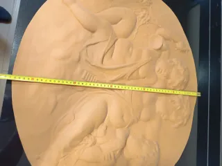 Palmatoria cerámica ángeles terracota