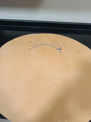 Palmatoria cerámica ángeles terracota