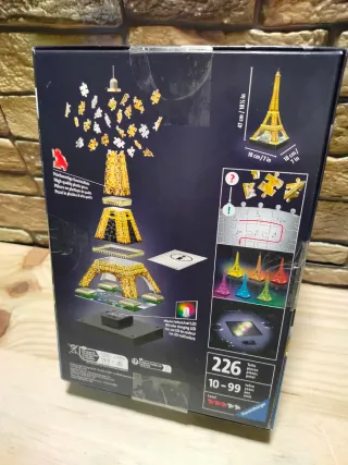 RAVENSBURGER Puzzle 3D Torre Eiffel con luces LED