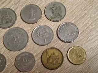 Monedas Egipto y Marruecos