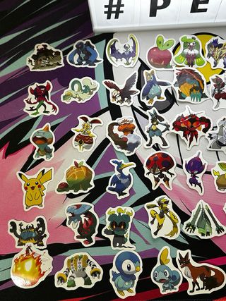 300 Pegatinas Pokemon Vinilo Todas Generaciones