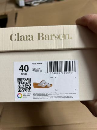 Sandalias Clara Barson Talla 40 Nuevas