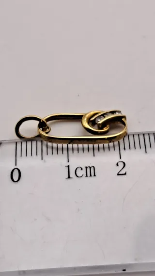 Colgante Oro 18k con circonitas