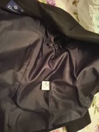 Chaqueta de traje Dados Negra Hombre