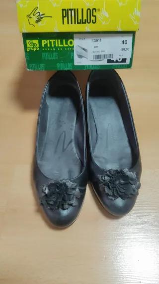 Zapatos Pitillo Talla 40 Negros
