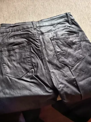 Pantalón Piel Sintética Negro