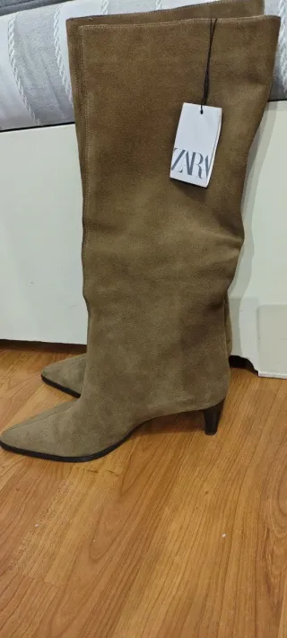 Botas ante beige talla 40
