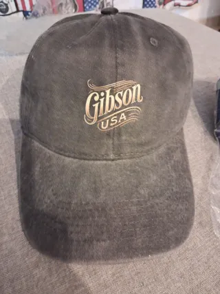 Gorra Gibson USA dos colores una gris y una azulad