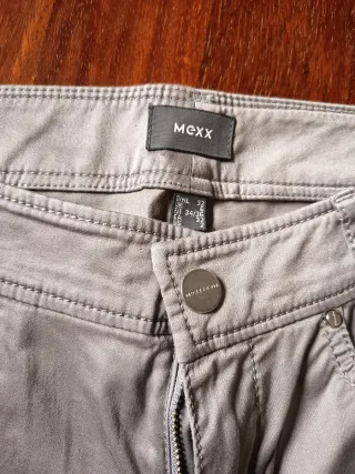 Pantalón vestir mujer gris con brillo