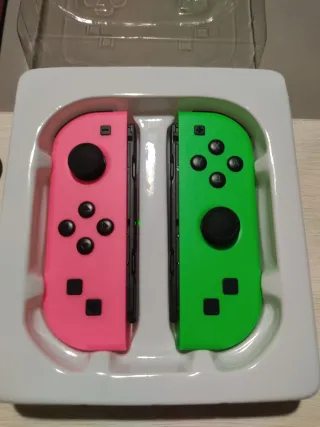 Joycons Nintendo Switch Rosa y Verde