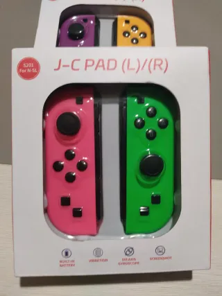Joycons Nintendo Switch Rosa y Verde