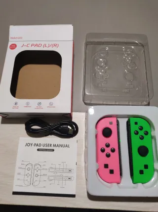 Joycons Nintendo Switch Rosa y Verde