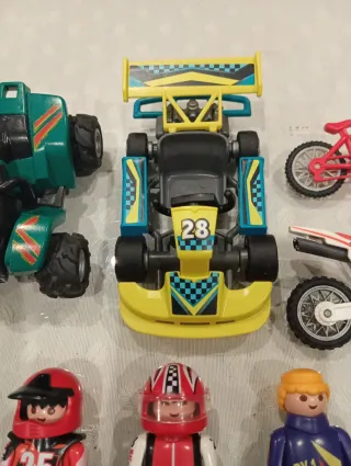 Playmobil: Vehículos y Pilotos Motor