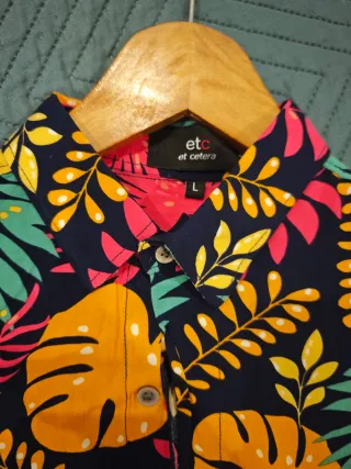 Camisa Verano Estampada Hombre