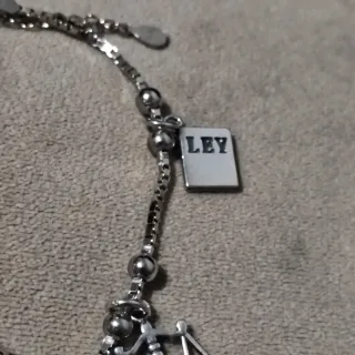 Pulsera Plata Justicia Ley Tribunal Balanza