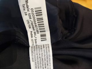 Falda Lino Azul Marino Talla Alta