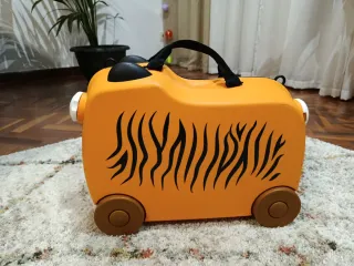 Maleta infantil con ruedas diseño tigre
