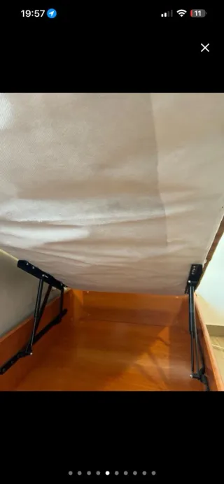 Cama y  Canapé abatible de madera