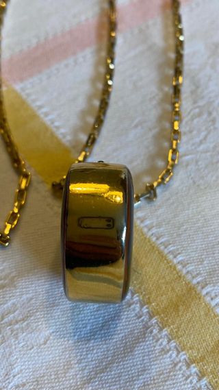 Colar Gucci dourado e azul