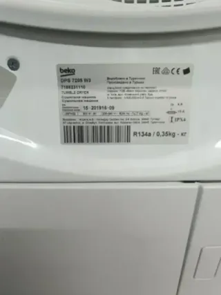 Secadora Beko 7kg Condensación A++