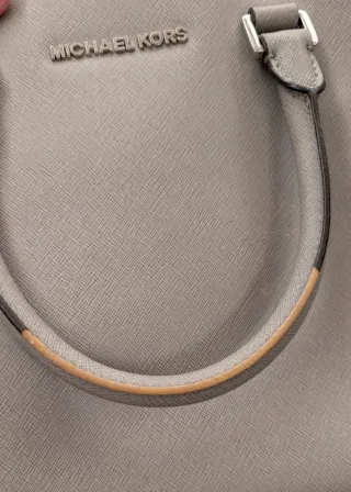 Bolso Michael Kors Piel Gris Cremallera