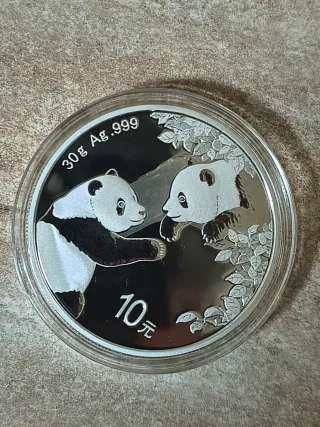 Monedas Plata Panda 30g Ag.999 10 Yuan