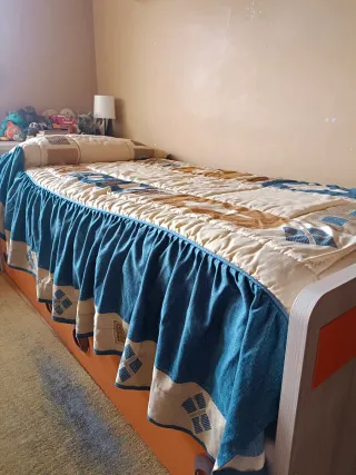 Colcha/Edredón Reig Martí Beige/Azul