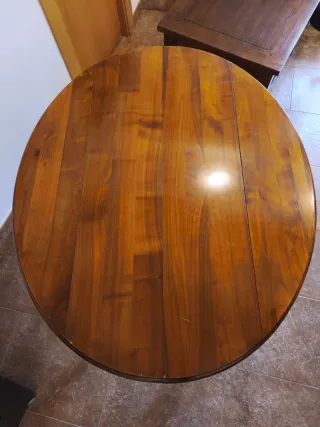 Mesa plegable madera maciza comedor