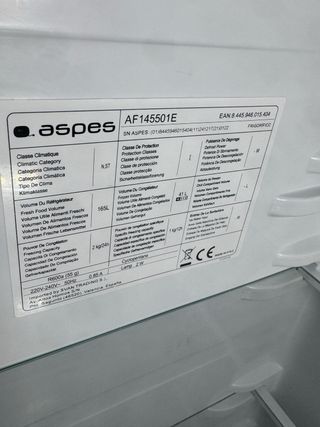 Frigorífico Aspes casi nuevo