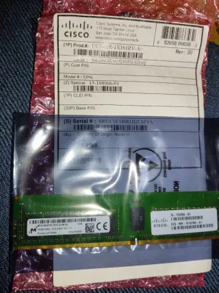 2 x Memoria RAM Cisco 16GB DDR4 2400MHz