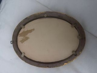 Cuadro angelito dorado y rojo