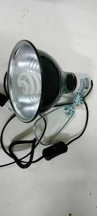 Lámpara portalámparas con pinza