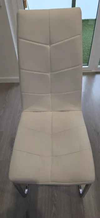 Sillas Comedor Blancas Piel Sintética