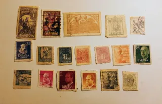 Lote de sellos antiguos España